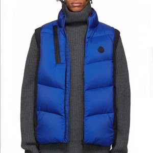 Moncler Black & Blue Down Jacot Vest